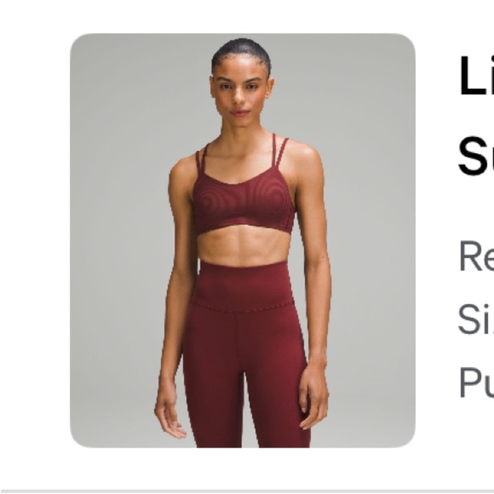 Lululemon Like A Cloud Ribbed Bra